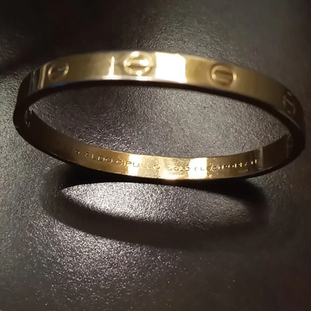Aldo Cipullo VTG Cartier Vintage 1970 Charles Revson Love Bracelet - Picture 13 of 13
